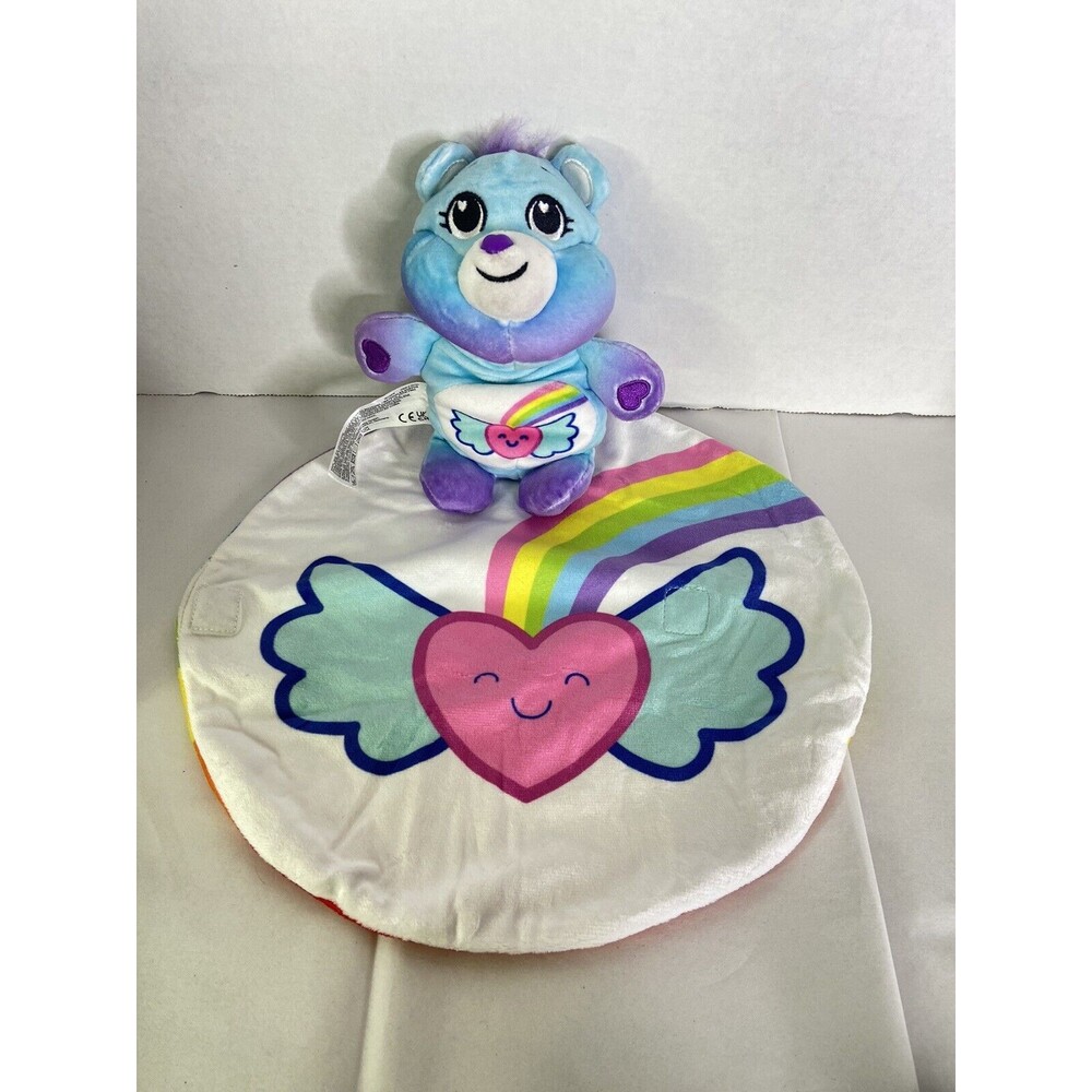 Cutetitos Care Bears Surprise Stuffed Plush Animal Dream Bright Blue With Wrap